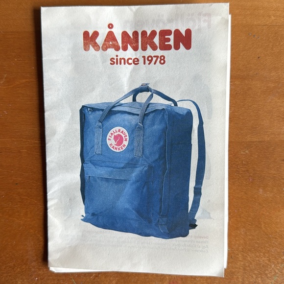 KÅNKEN Mini Green-Folk Pattern Small Outdoors Backpack - Picture 8 of 9